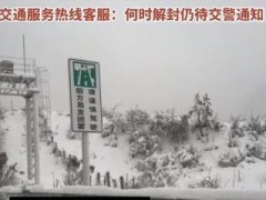 高速暴雪返乡大军从白天堵到黑夜 走了30多公里一直堵！